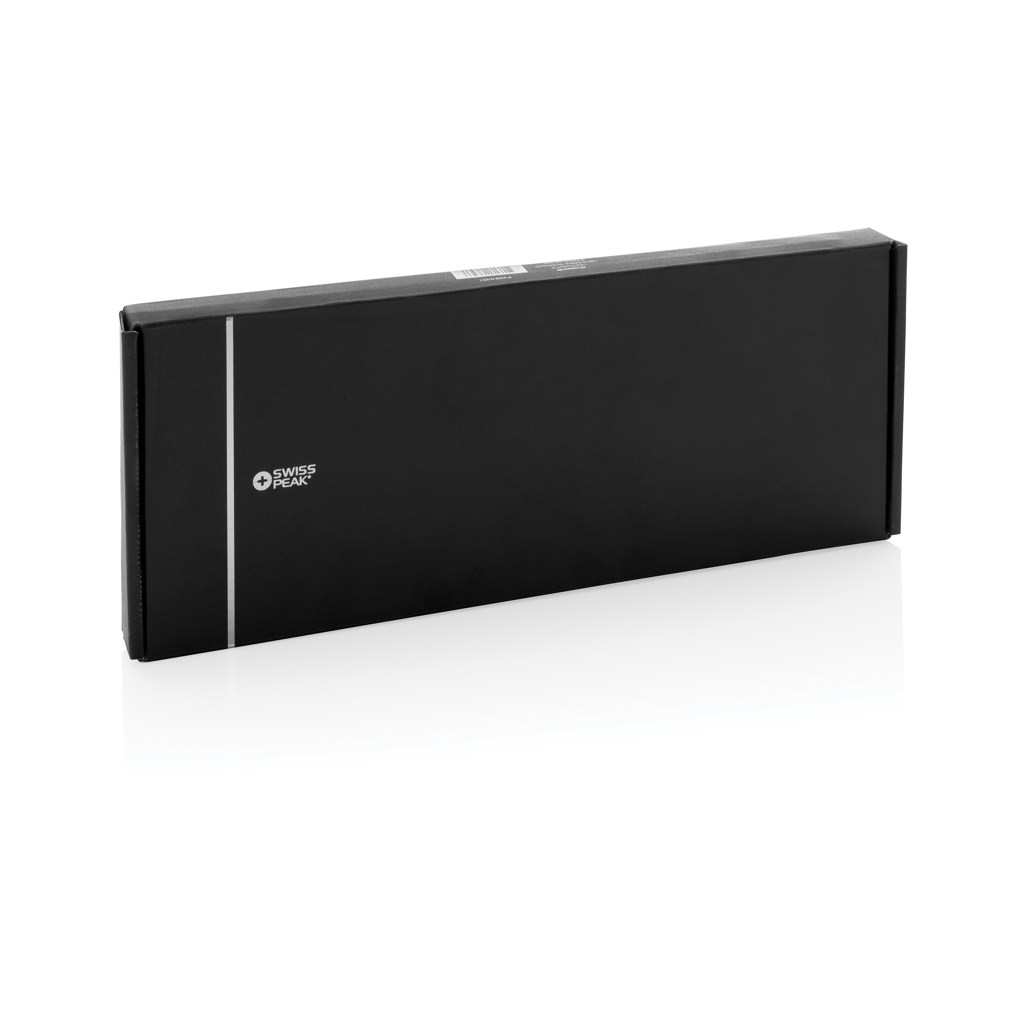 Swiss Peak 3-in-1- Wireless-Charging Desk-Tray aus RCS rPU