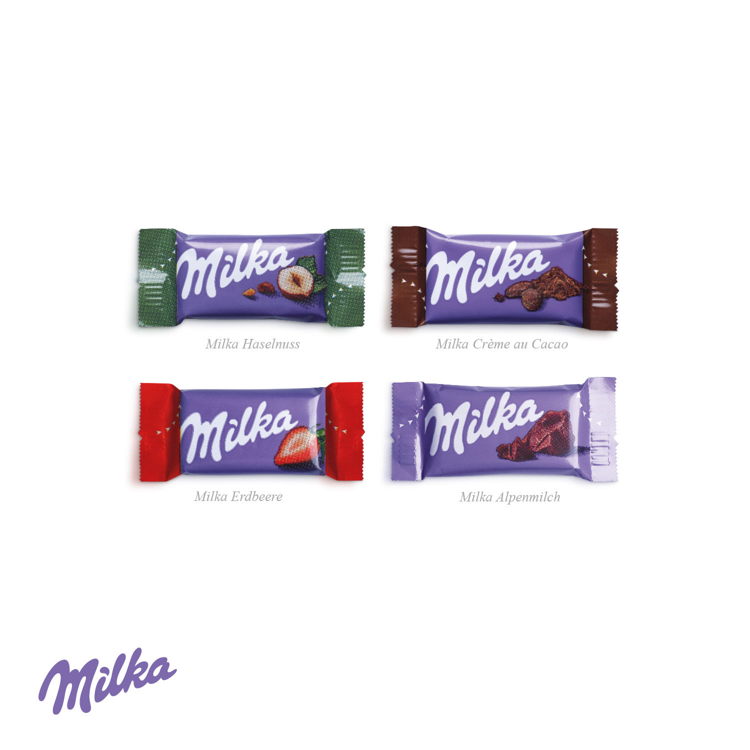 Milka Schokotäfelchen in Präsentbox