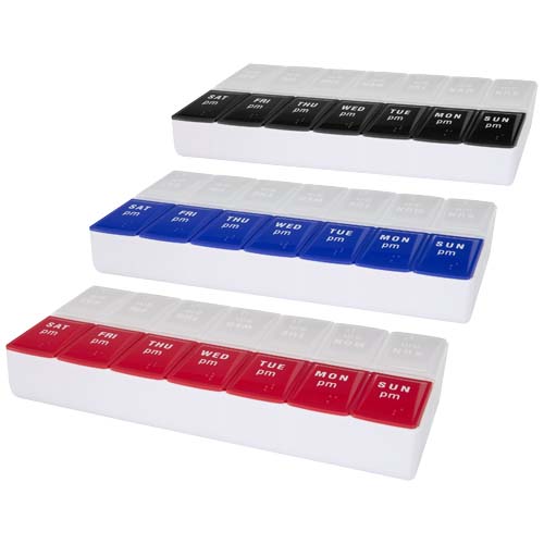 Cycle 7 Tage Tabletten Box für morgens und abends - rot