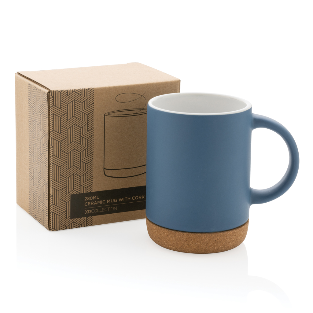 Keramikbecher mit Korkboden, 280ml