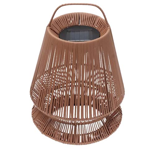 Originalhome Lampion tragbare Laterne aus recyceltem Material - ziegelstein