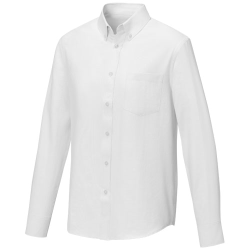 Pollux 130 g/m² Herrenhemd mit langen Ärmeln - weiss / XS