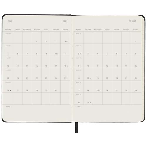 Moleskine Hardcover 12 Monate Tageskalender , Pocket-Format