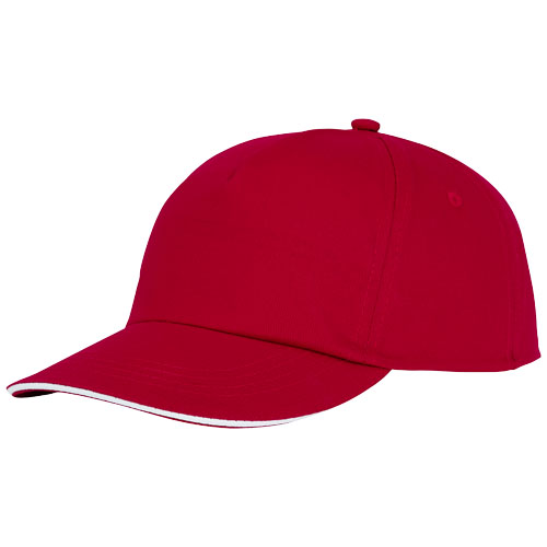 Styx 175 g/m² Kappe mit 5 Segmenten und Sandwichschirm - rot