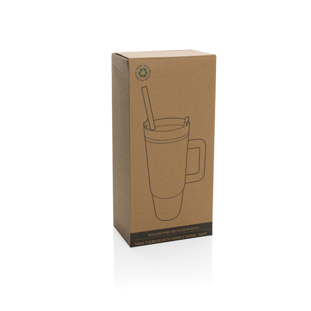 Tana Becher aus RCS recyceltem Kunststoff mit Griff 750ml
