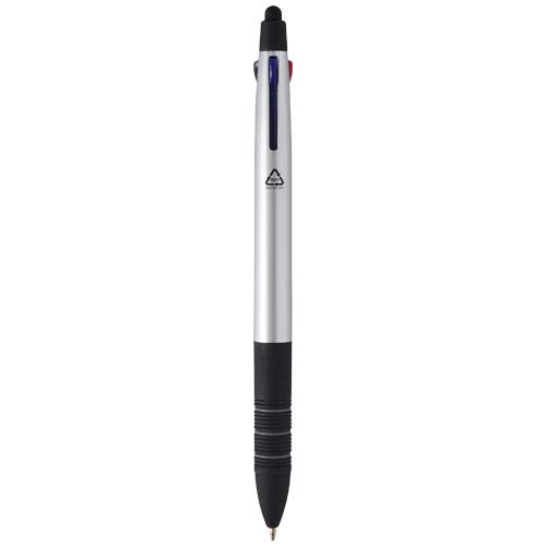 Trine 3-Farben RCS recycelter Kugelschreiber mit Stylus