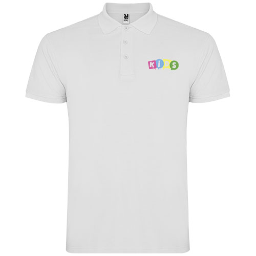Star 200 g/m² Poloshirt für Kinder - weiss / 3/4