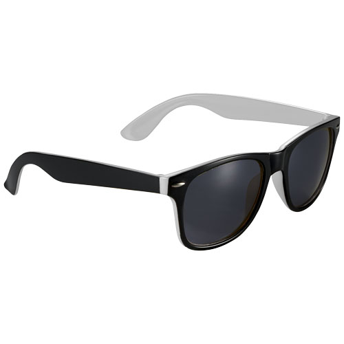 Sun Ray Sonnenbrille mit zweifarbigen Tönen - weiss / schwarz