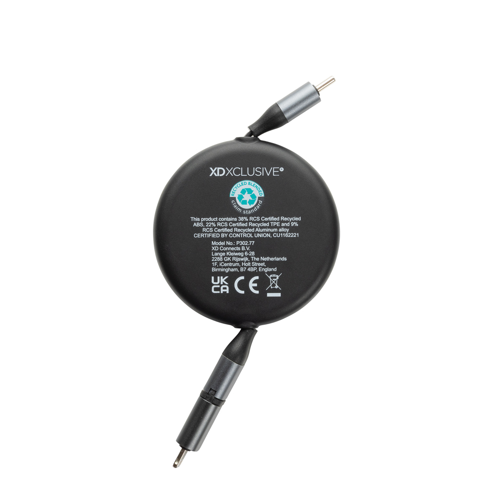 Terra ausziehbares 240W 2-in-1 Kabel aus RCS rec. Aluminium