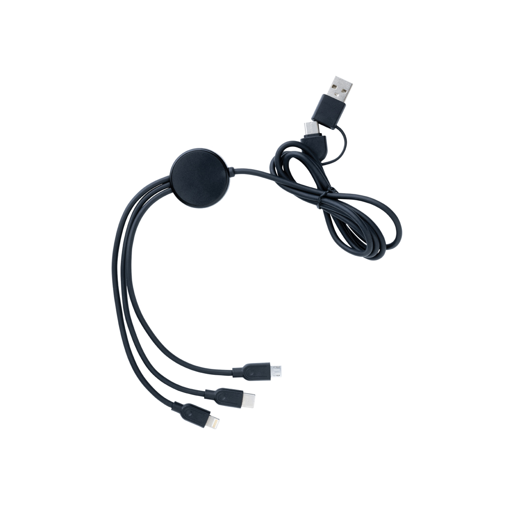 4-in-1 60W-Kabel aus RCS rec. TPE und recyceltem ABS