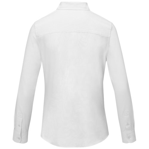 Pollux 130 g/m² Damenbluse mit langen Ärmeln - weiss / XS